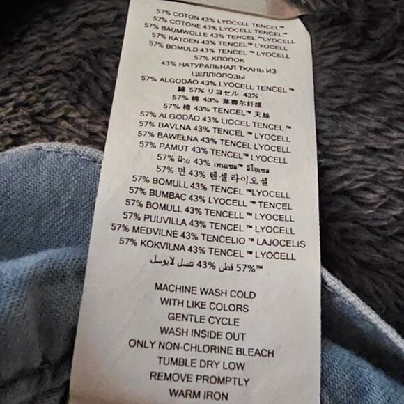 !!!NWT!!! Women's Michael Michael Kors Chambray Wide Leg Pants, XS Petite - Picture 9 of 9